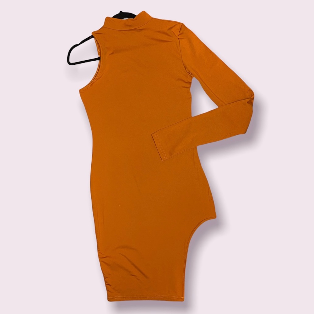 burnt orange dress